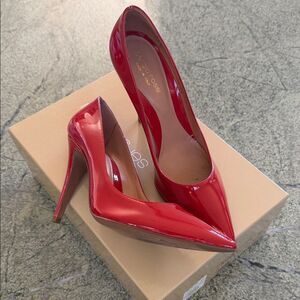 Sergio Rossi Glossy Red Heels 39